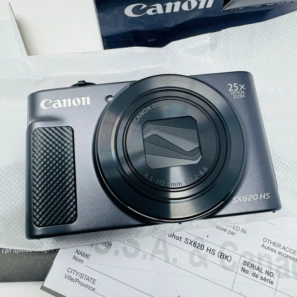 Canon PowerShot SX620 HS Digital Camera 20.2MP 25x Optical Zoom Black WiFi